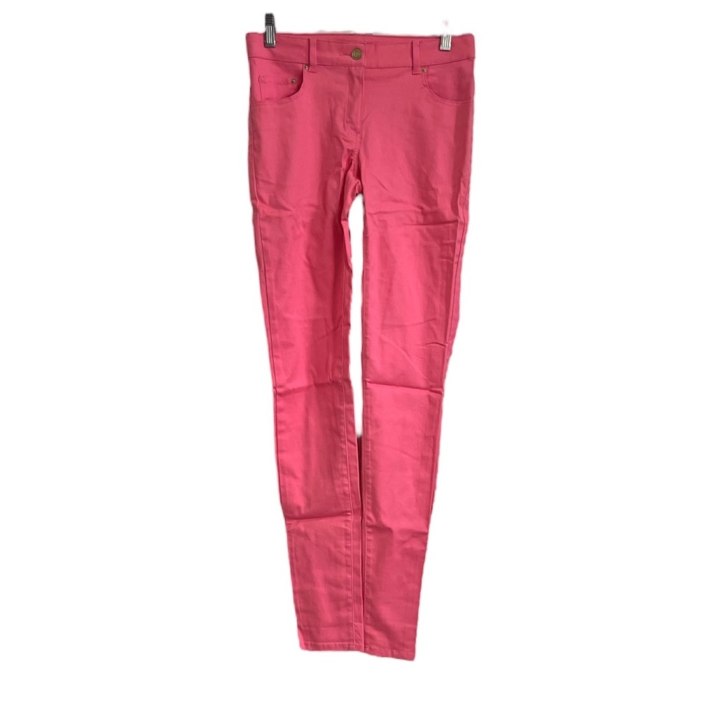 NEW H&M Straight Leg Mid Rise Skinny Chino Pants size 6 Pink